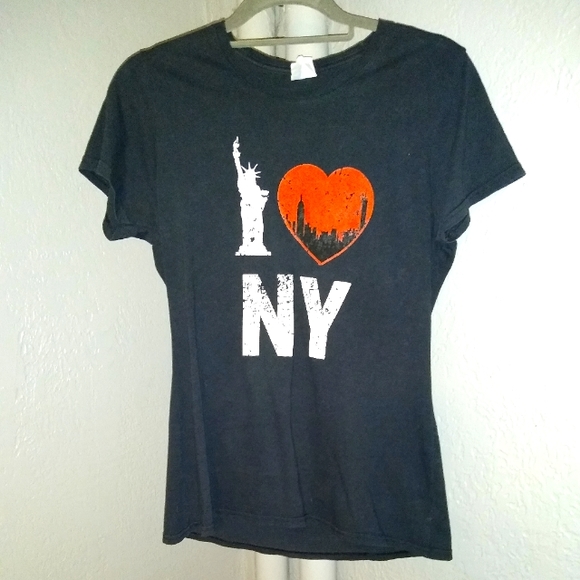 Vintage Black Tshirt Statue of Liberty T Shirt New York Tee I Love NY I♥️NY - Picture 6 of 6